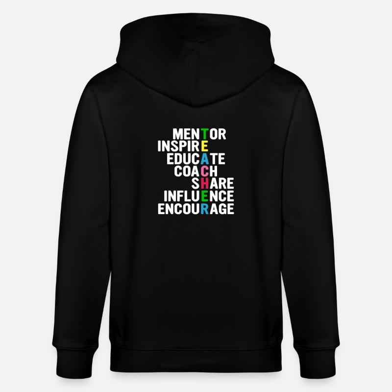 Enseignant - Veste à capuche bio CULTIVATOR Stanley/Stella Unisexe - noir