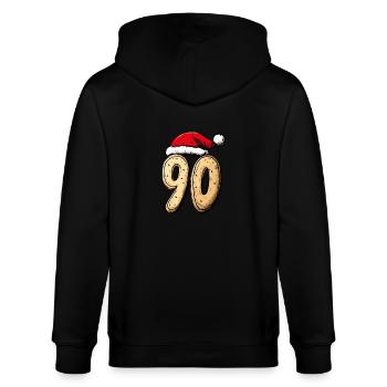 Biscuit de Noël à 90 chiffres - Veste à capuche bio CULTIVATOR Stanley/Stella Unisexe - noir - Dos - Anna (173cm)