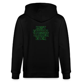 Cybersicherheitsexpertise von ethischen Hackern - Stanley/Stella Unisex Bio-Kapuzenjacke CULTIVATOR  - Schwarz - Hinten - Anna (173cm)