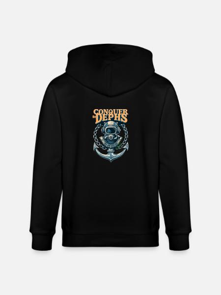 Conquer The Dephs - Stanley/Stella Unisex Bio-Kapuzenjacke CULTIVATOR  - Schwarz