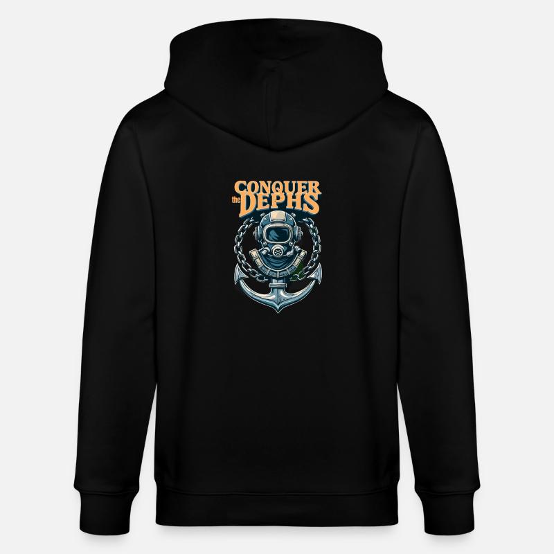 Conquer The Dephs - Stanley/Stella Unisex Bio-Kapuzenjacke CULTIVATOR  - Schwarz
