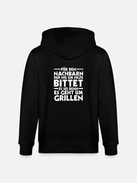 Nachbarschaft Bester Nachbar - Stanley/Stella Unisex Bio-Kapuzenjacke CULTIVATOR - Schwarz