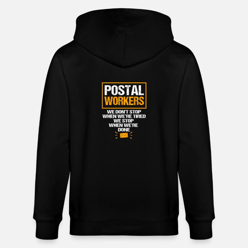 Postbote - Stanley/Stella Unisex Bio-Kapuzenjacke CULTIVATOR  - Schwarz
