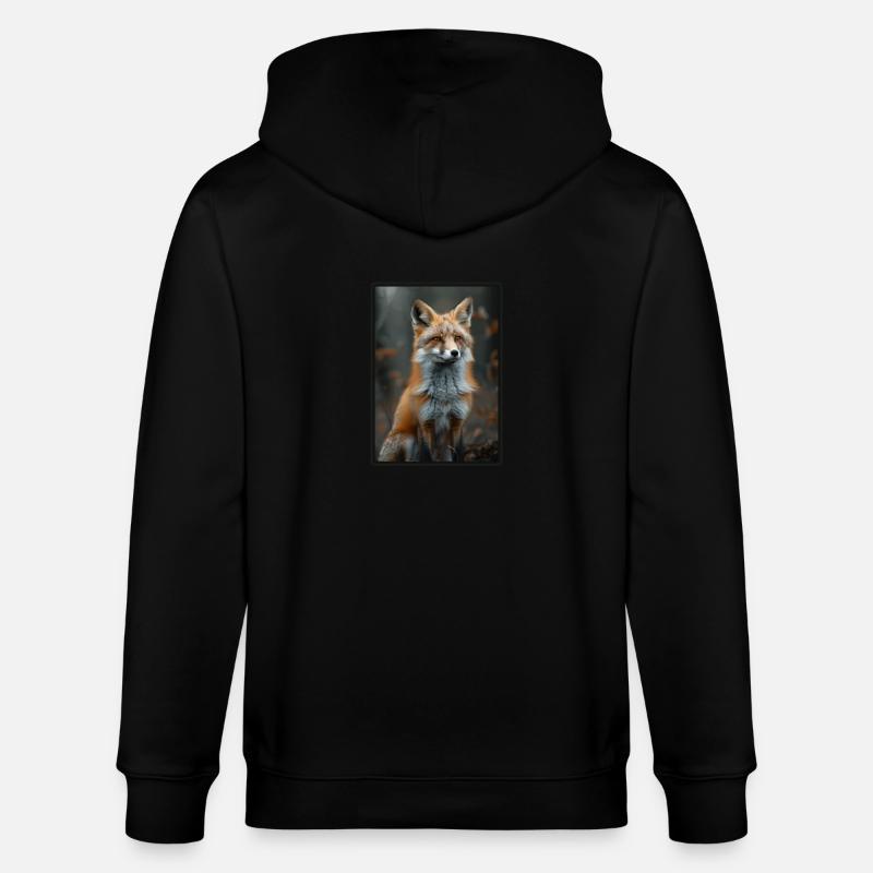 Renards Renard - Veste à capuche bio CULTIVATOR Stanley/Stella Unisexe - noir