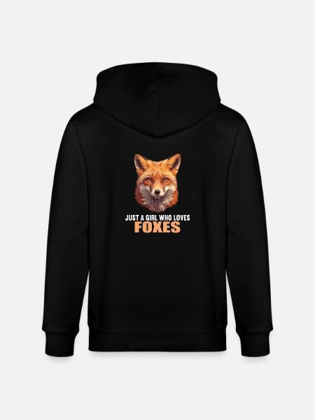 Foxes Fox - Stanley/Stella CULTIVATOR Unisex Organic Hooded Jacket - black