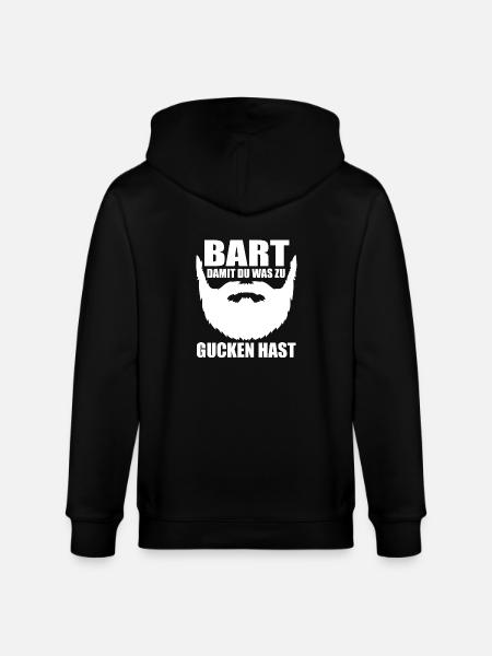 Bearded Bearded Beard - Stanley/Stella CULTIVATOR Unisex Organic Hooded Jacket - black