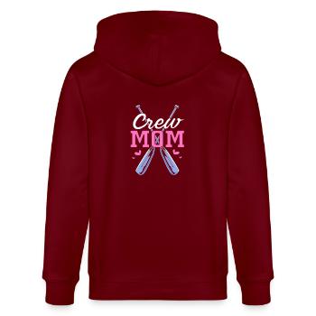 Rowing Team Rowing Rowing Rowing Boat Rowers - Stanley/Stella CULTIVATOR  Unisex Organic Hooded Jacket - burgundy - Back - Anna (173cm)