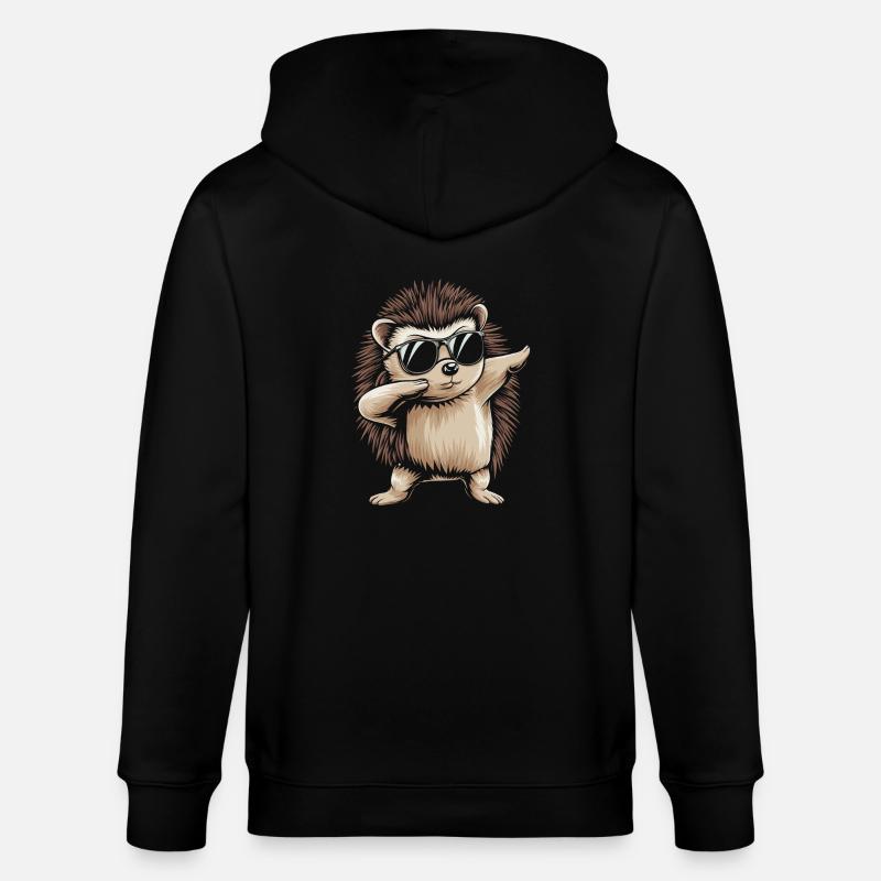 Igel - Stanley/Stella Unisex Bio-Kapuzenjacke CULTIVATOR  - Schwarz