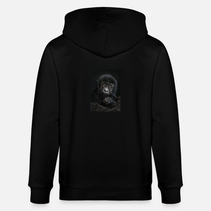 Gorilles Gorilles - Veste à capuche bio CULTIVATOR Stanley/Stella Unisexe - noir