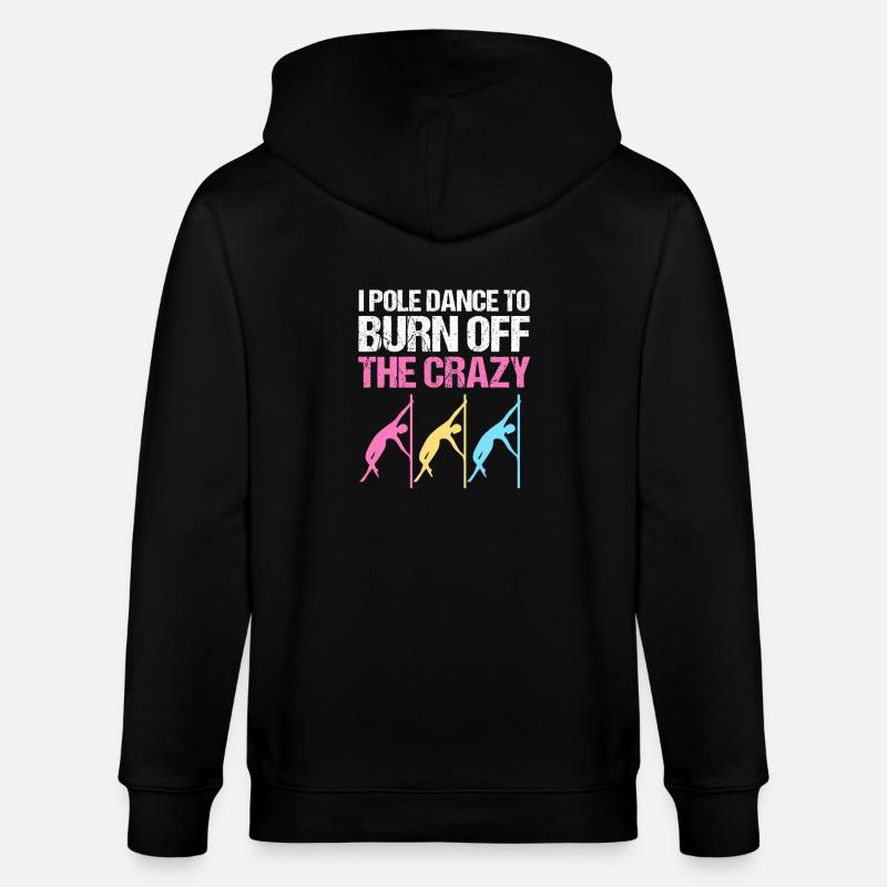 Pole Dance - Veste à capuche bio CULTIVATOR Stanley/Stella Unisexe - noir