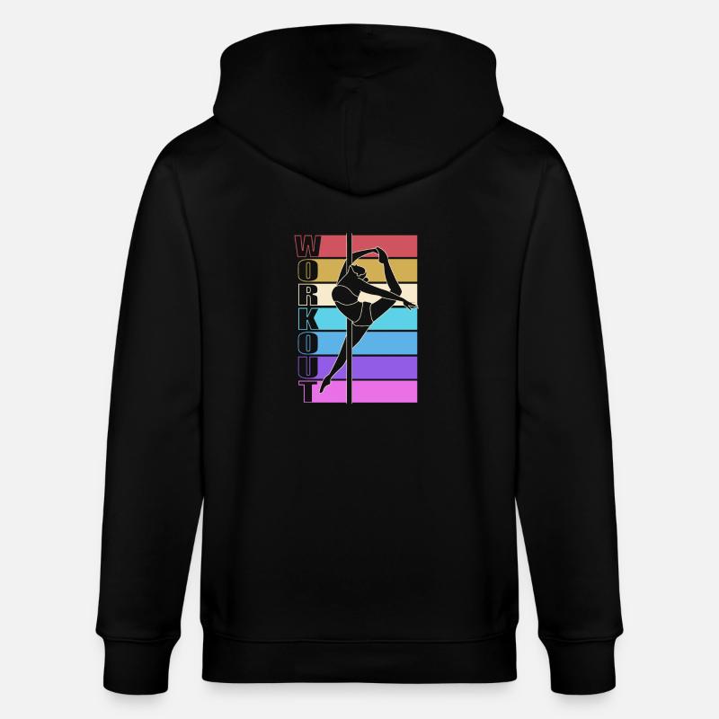 Pole Dance - Veste à capuche bio CULTIVATOR Stanley/Stella Unisexe - noir