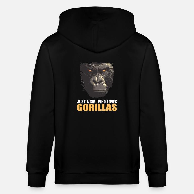 Gorilles Gorilles - Veste à capuche bio CULTIVATOR Stanley/Stella Unisexe - noir