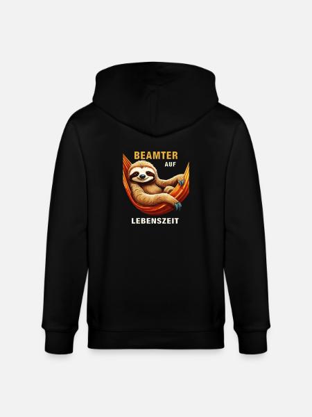 FAULTIER BEAMTER AUF LEBENSZEIT - Stanley/Stella Unisex Bio-Kapuzenjacke CULTIVATOR - Schwarz