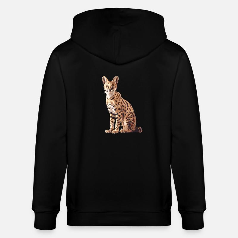 Servale Serval - Veste à capuche bio CULTIVATOR Stanley/Stella Unisexe - noir