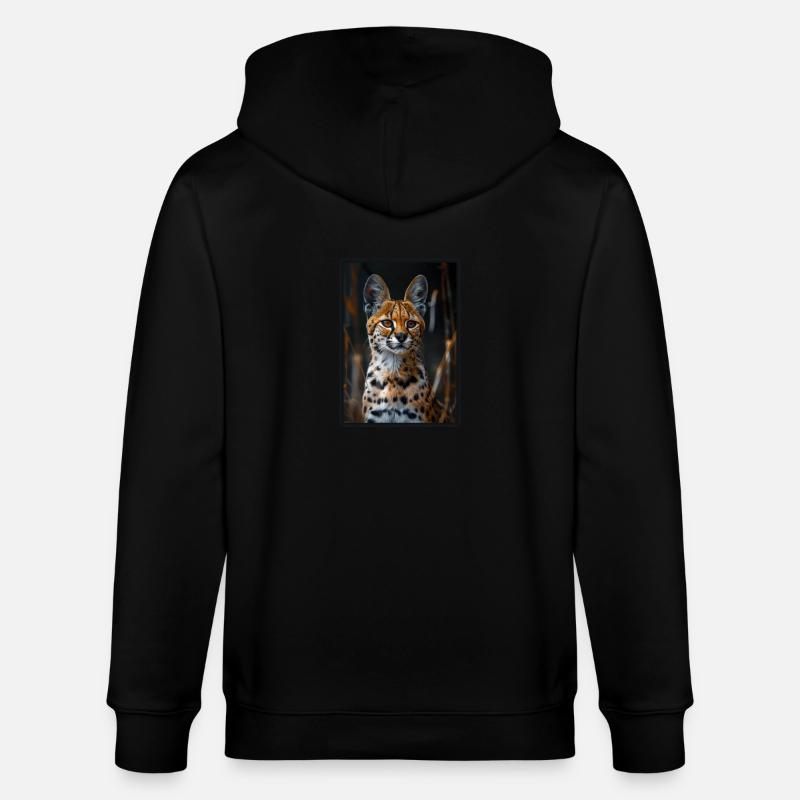 Servale Serval - Veste à capuche bio CULTIVATOR Stanley/Stella Unisexe - noir