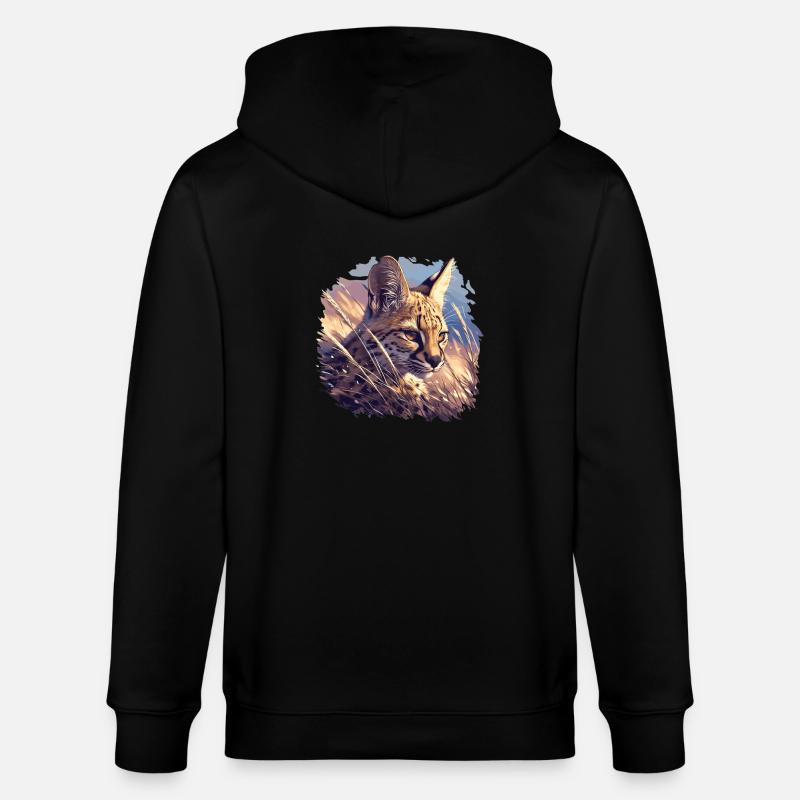 Servale Serval - Veste à capuche bio CULTIVATOR Stanley/Stella Unisexe - noir