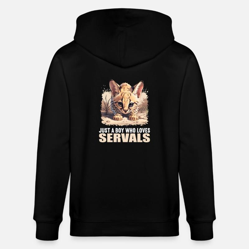 Servale Serval - Veste à capuche bio CULTIVATOR Stanley/Stella Unisexe - noir