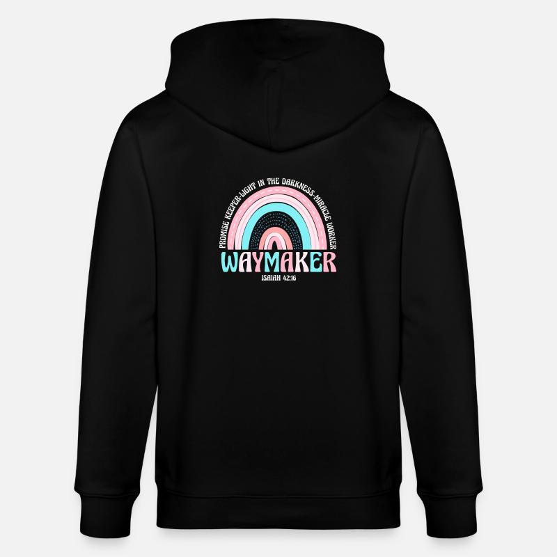 Wegweiser, Versprechenshüter, Wundertäter - Stanley/Stella Unisex Bio-Kapuzenjacke CULTIVATOR  - Schwarz