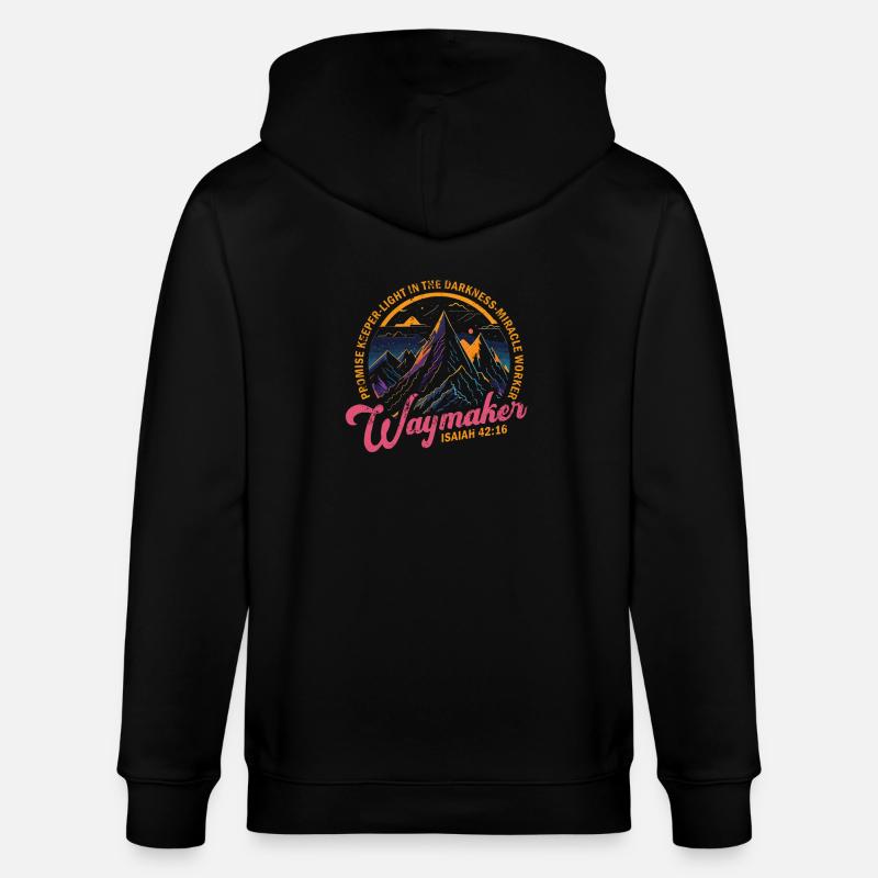Wegweiser, Versprechenshüter, Wundertäter - Stanley/Stella Unisex Bio-Kapuzenjacke CULTIVATOR - Schwarz