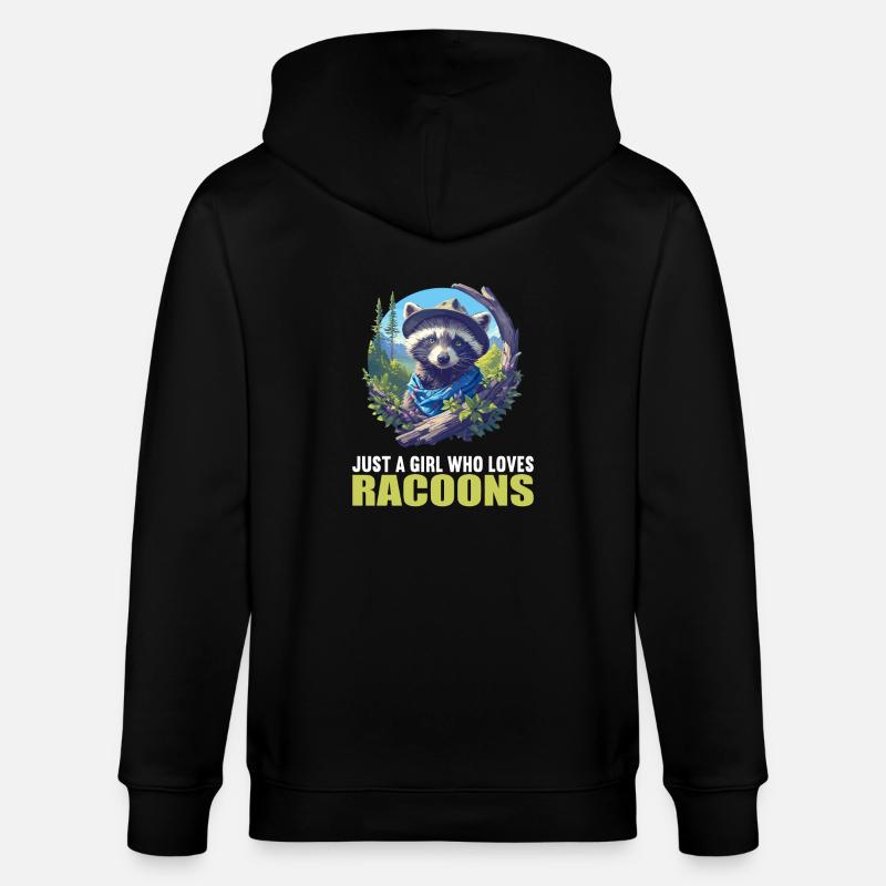 Waschbären Waschbär - Stanley/Stella Unisex Bio-Kapuzenjacke CULTIVATOR  - Schwarz