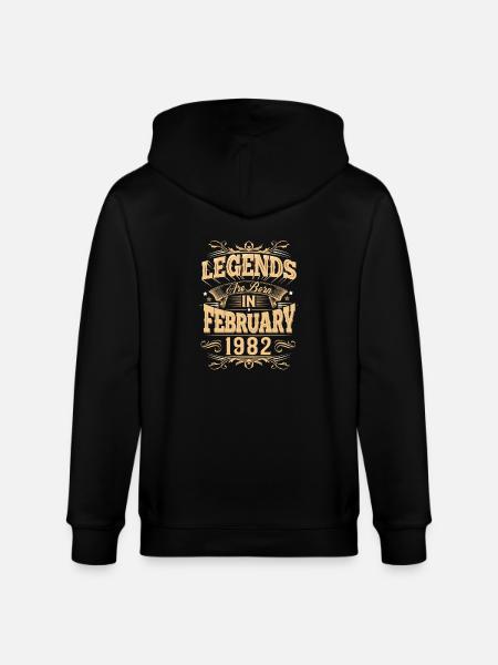 February 1982 Birthday Legend - Stanley/Stella CULTIVATOR Unisex Organic Hooded Jacket - black