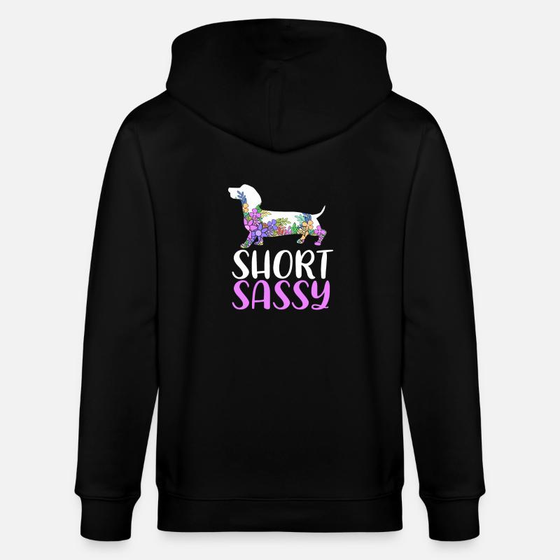 Dackel - Stanley/Stella Unisex Bio-Kapuzenjacke CULTIVATOR  - Schwarz