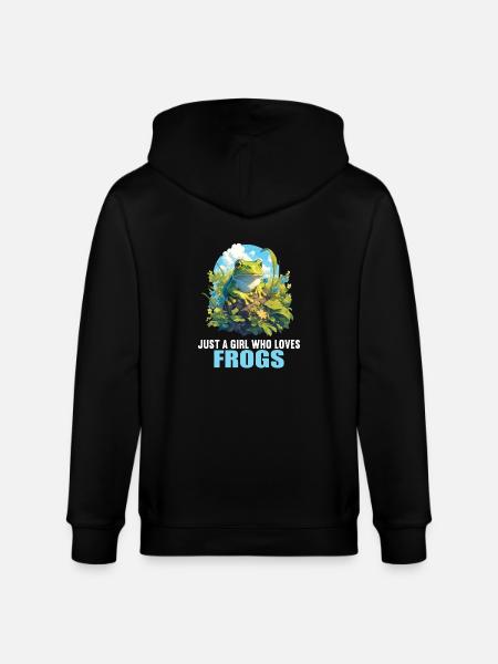 Frog Frogs - Stanley/Stella CULTIVATOR Unisex Organic Hooded Jacket - black