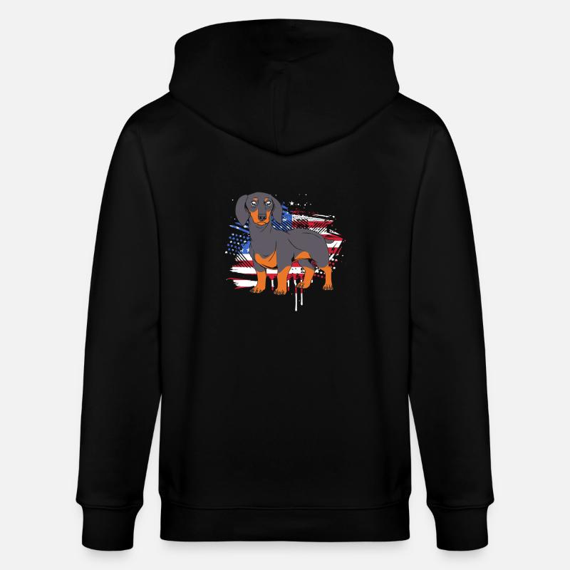 Teckel - Veste à capuche bio CULTIVATOR Stanley/Stella Unisexe - noir