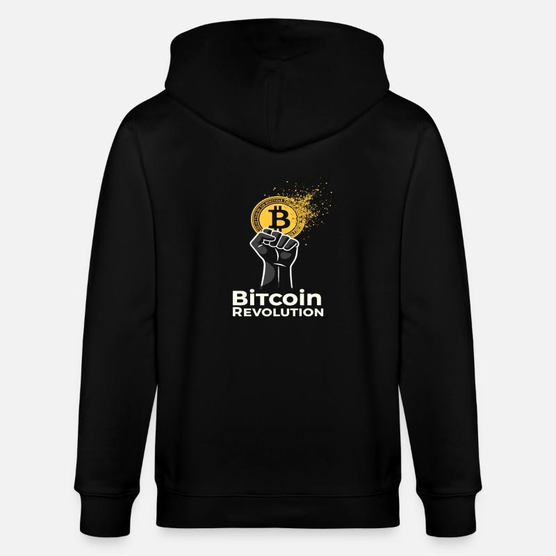 Révolution Bitcoin - Veste à capuche bio CULTIVATOR Stanley/Stella Unisexe - noir