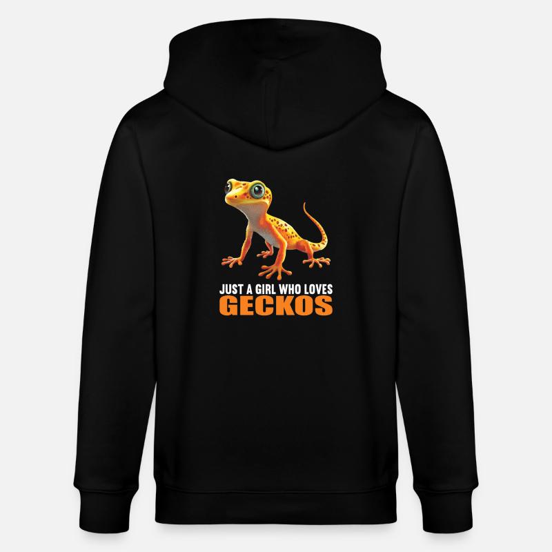 Geckos Geckos - Veste à capuche bio CULTIVATOR Stanley/Stella Unisexe - noir