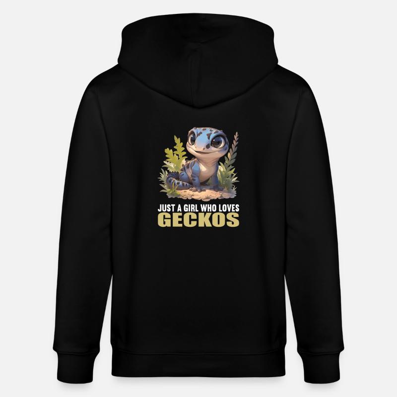 Geckos Geckos - Veste à capuche bio CULTIVATOR Stanley/Stella Unisexe - noir