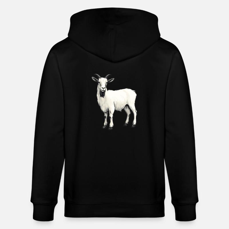 Chèvres chèvre - Veste à capuche bio CULTIVATOR Stanley/Stella Unisexe - noir