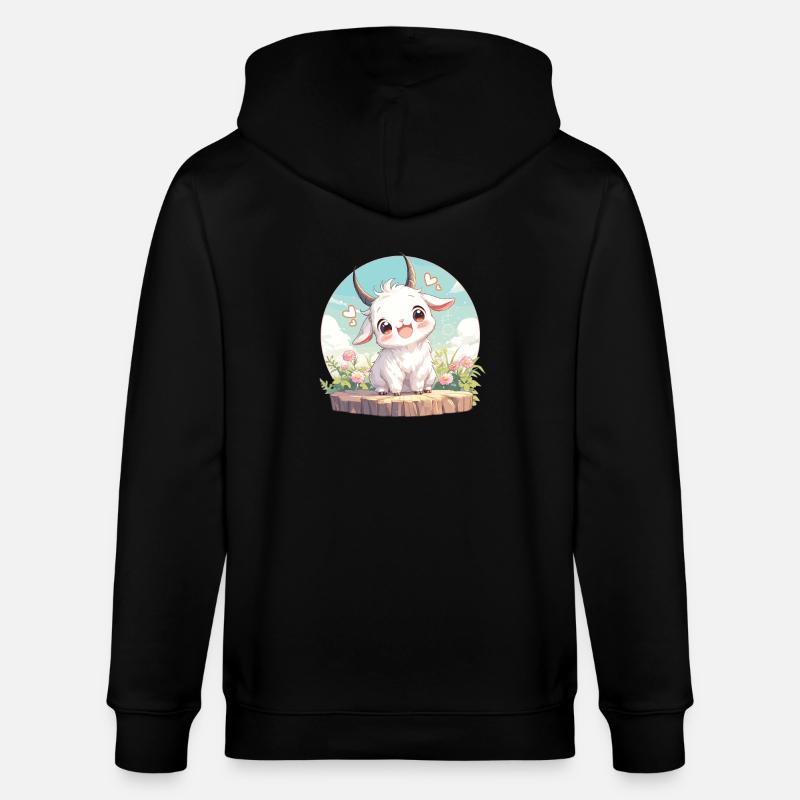 Chèvres chèvre - Veste à capuche bio CULTIVATOR Stanley/Stella Unisexe - noir