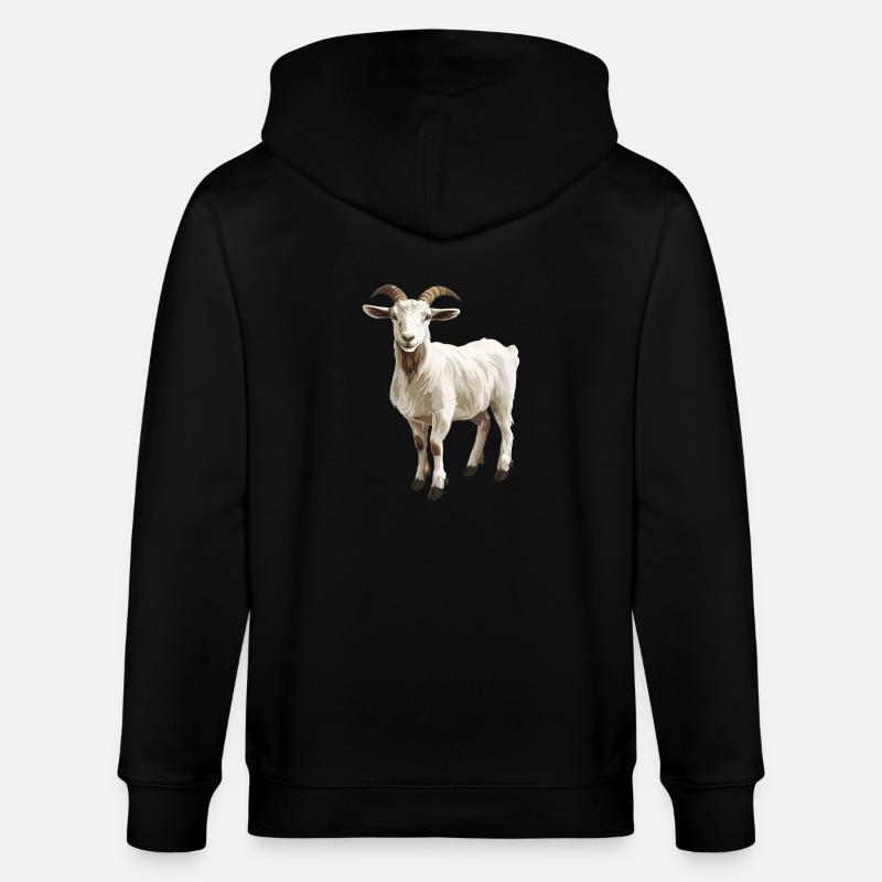 Chèvres chèvre - Veste à capuche bio CULTIVATOR Stanley/Stella Unisexe - noir