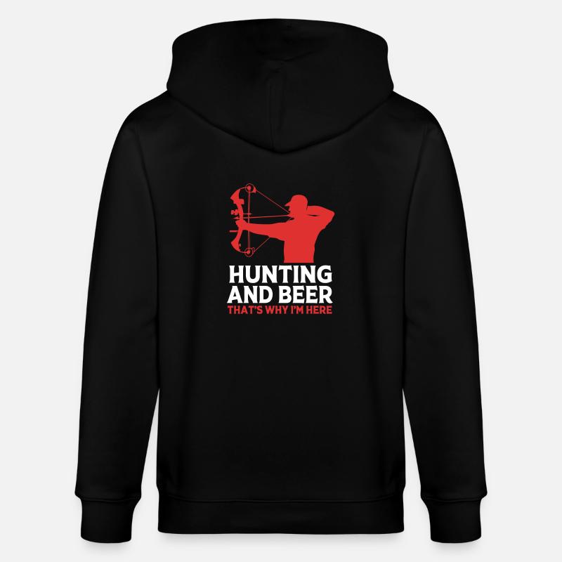 Chasse au chasseur - Veste à capuche bio CULTIVATOR Stanley/Stella Unisexe - noir