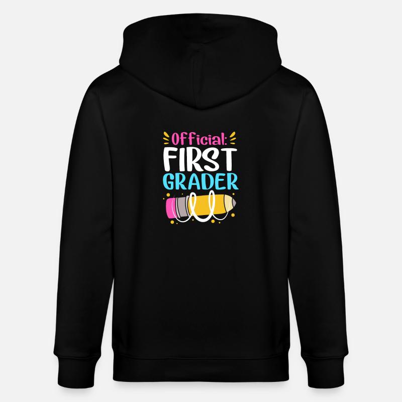Erstklässler - Stanley/Stella Unisex Bio-Kapuzenjacke CULTIVATOR  - Schwarz
