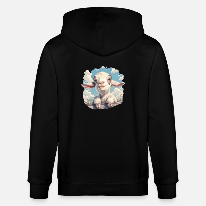 Chèvres chèvre - Veste à capuche bio CULTIVATOR Stanley/Stella Unisexe - noir