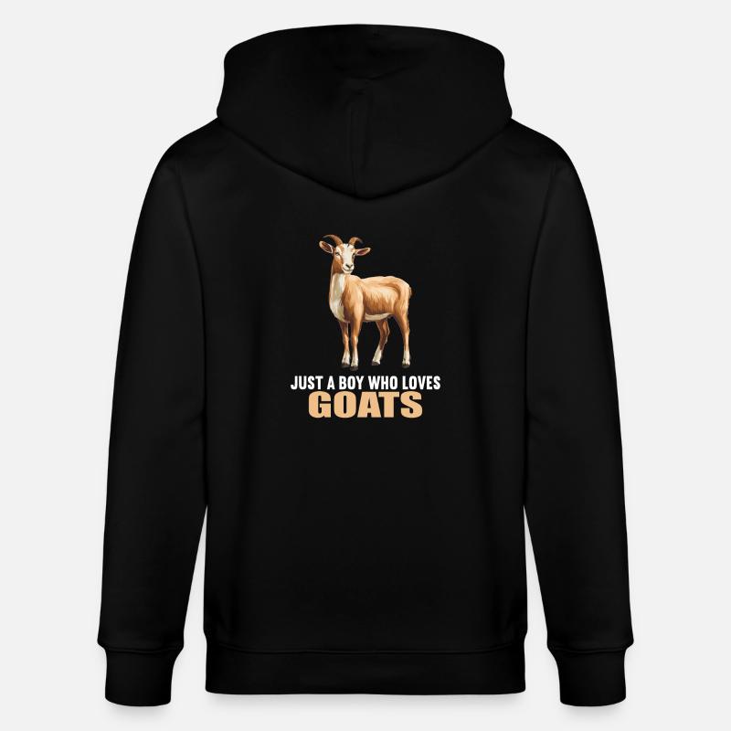 Ziegen Ziege - Stanley/Stella Unisex Bio-Kapuzenjacke CULTIVATOR - Schwarz