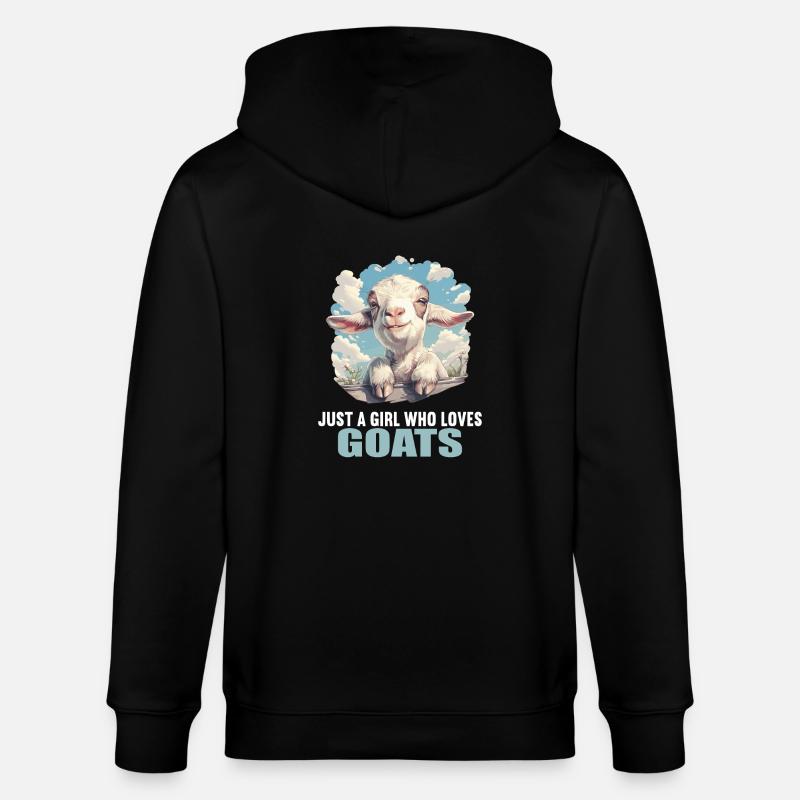Chèvres chèvre - Veste à capuche bio CULTIVATOR Stanley/Stella Unisexe - noir
