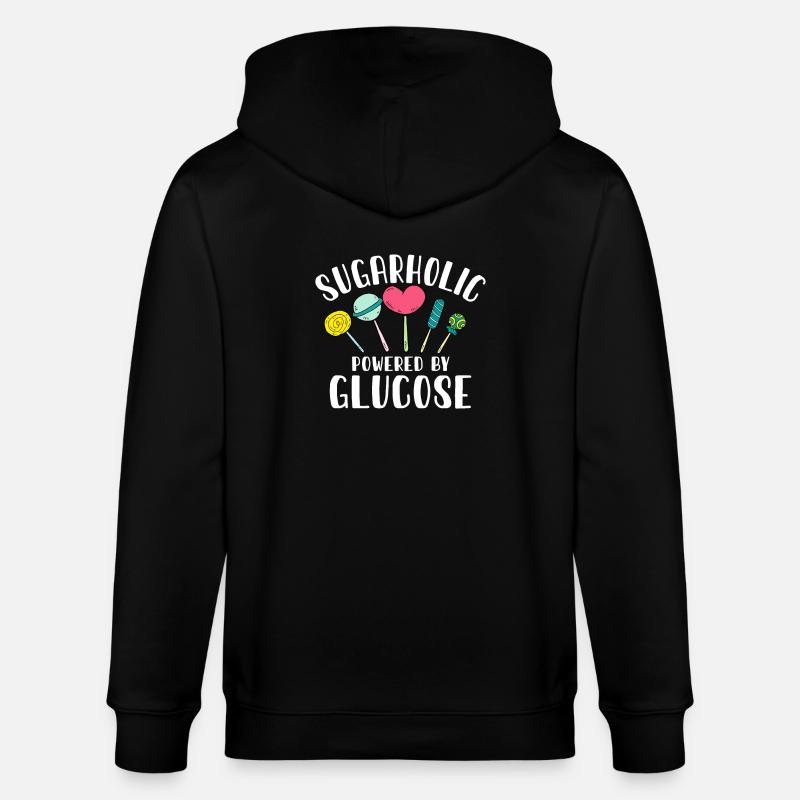 Passionné de sucreries sucrées - Veste à capuche bio CULTIVATOR Stanley/Stella Unisexe - noir