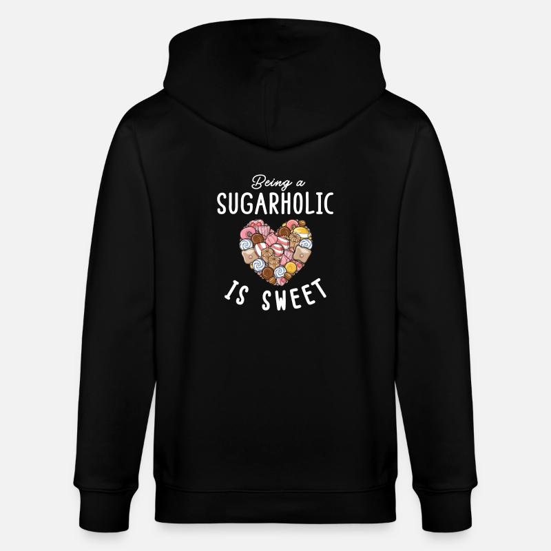 Passionné de sucreries sucrées - Veste à capuche bio CULTIVATOR Stanley/Stella Unisexe - noir