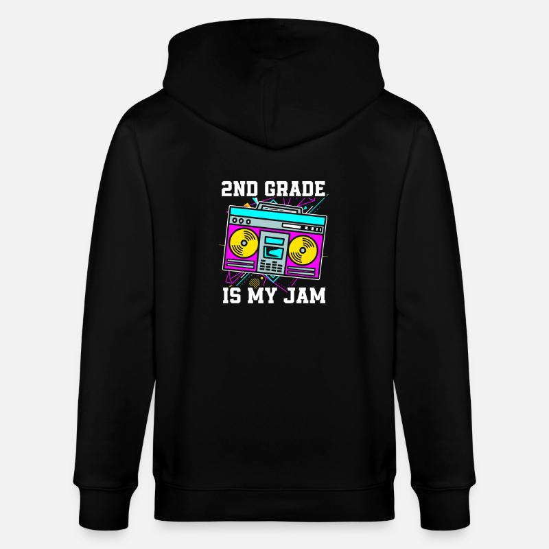 2. Klasse - Stanley/Stella Unisex Bio-Kapuzenjacke CULTIVATOR - Schwarz