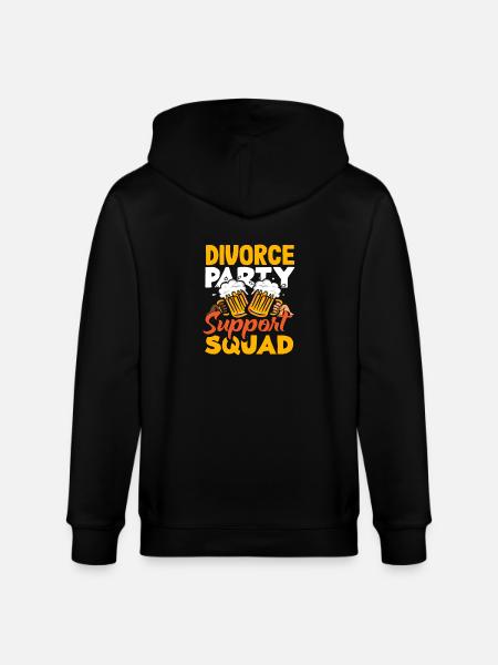 Scheidungspartei Unterstützungskommando Scheidung - Stanley/Stella Unisex Bio-Kapuzenjacke CULTIVATOR  - Schwarz