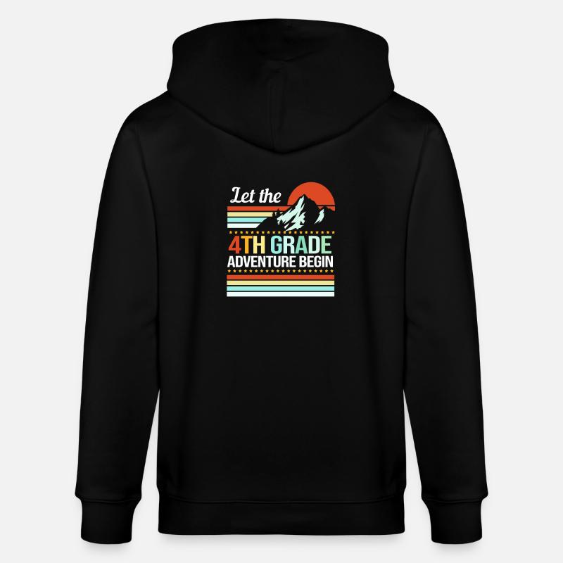 4. Klasse - Stanley/Stella Unisex Bio-Kapuzenjacke CULTIVATOR  - Schwarz