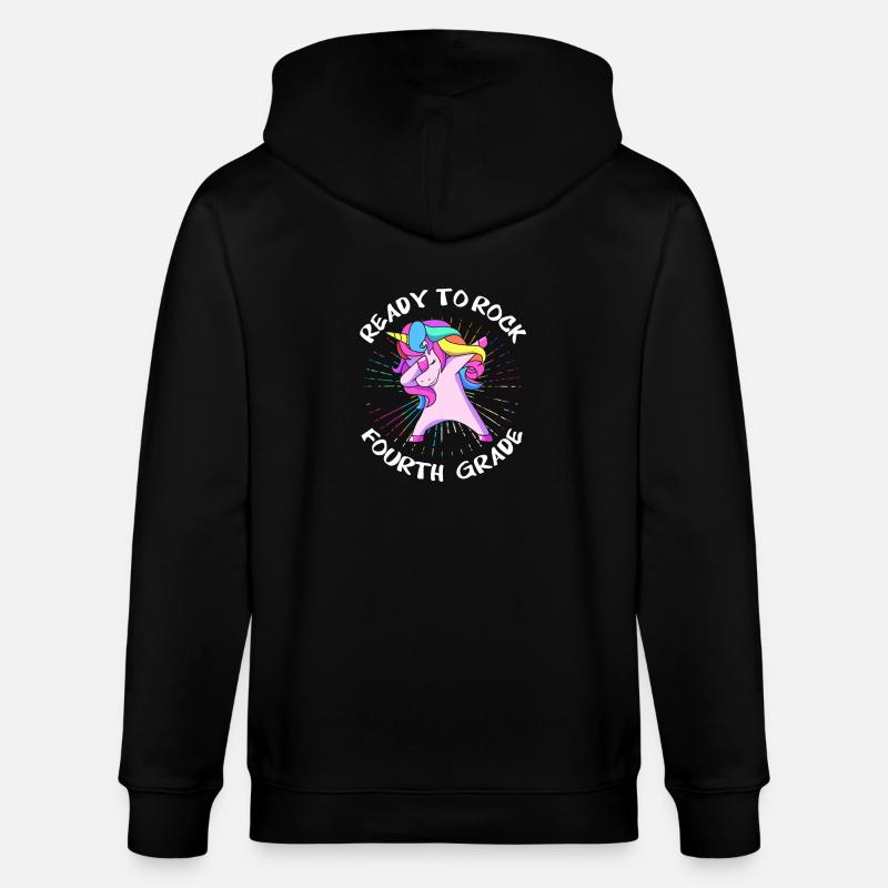 4. Klasse - Stanley/Stella Unisex Bio-Kapuzenjacke CULTIVATOR  - Schwarz