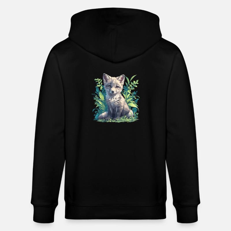 Graufüchse Graufuchs - Stanley/Stella Unisex Bio-Kapuzenjacke CULTIVATOR  - Schwarz