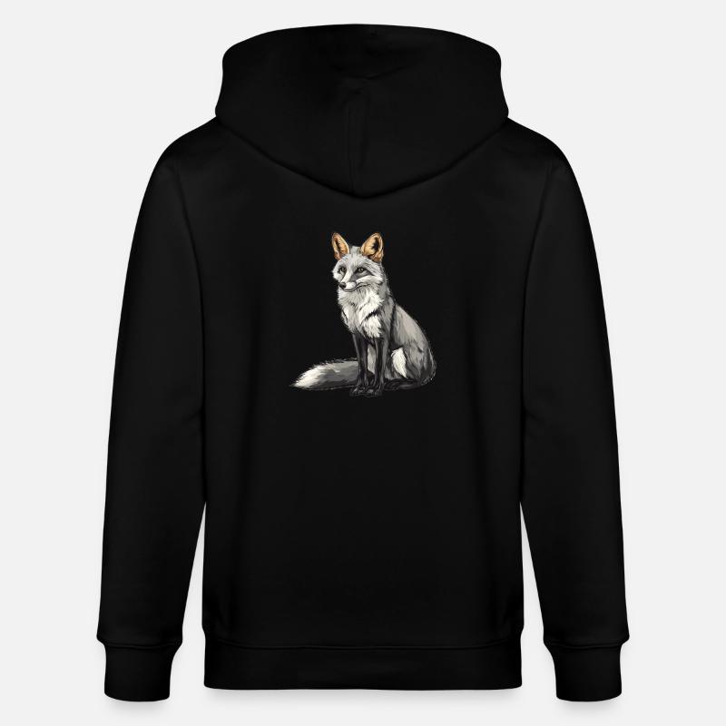 Graufüchse Graufuchs - Stanley/Stella Unisex Bio-Kapuzenjacke CULTIVATOR  - Schwarz