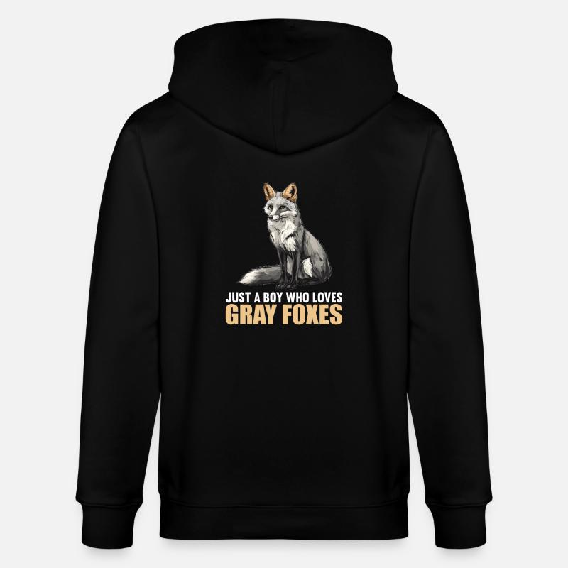 Renards gris Renard gris - Veste à capuche bio CULTIVATOR Stanley/Stella Unisexe - noir