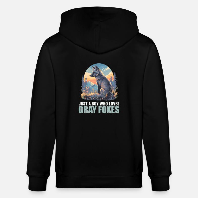 Graufüchse Graufuchs - Stanley/Stella Unisex Bio-Kapuzenjacke CULTIVATOR  - Schwarz