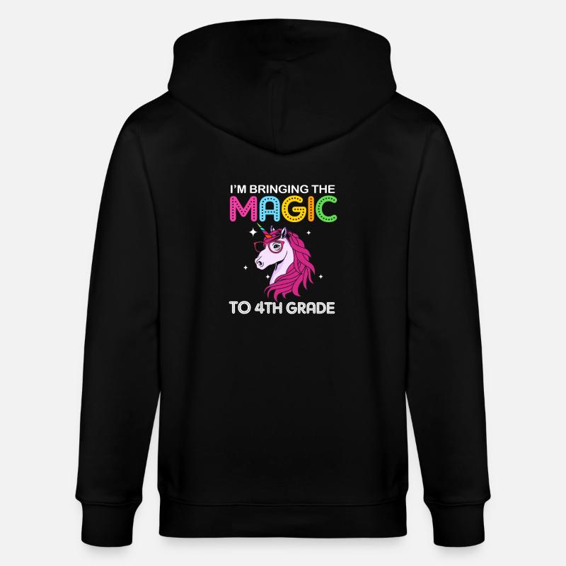 4e année - Veste à capuche bio CULTIVATOR Stanley/Stella Unisexe - noir